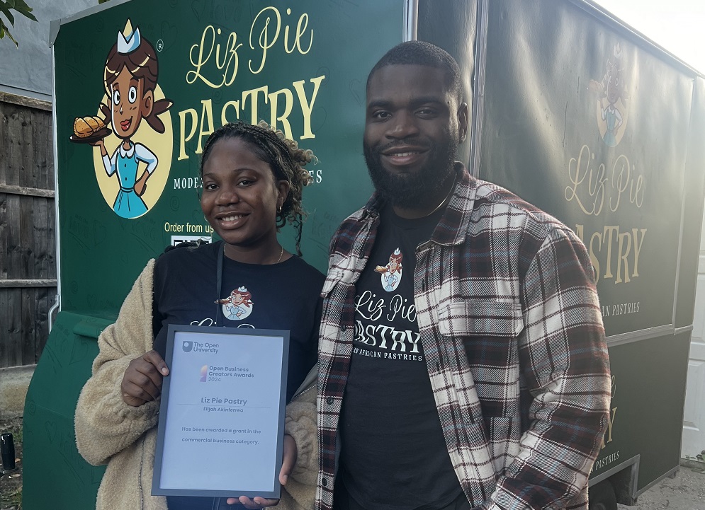 Elijah Akinfenwa co-founder of Liz Pie Pastry